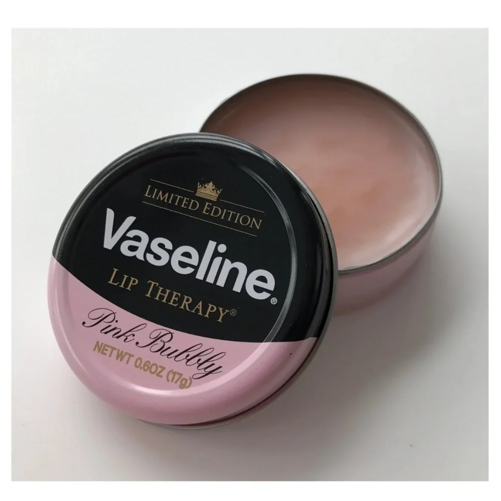 LIMITED EDITION Vaseline Lip Therapy Pink Bubbly – 0.6 oz Tin